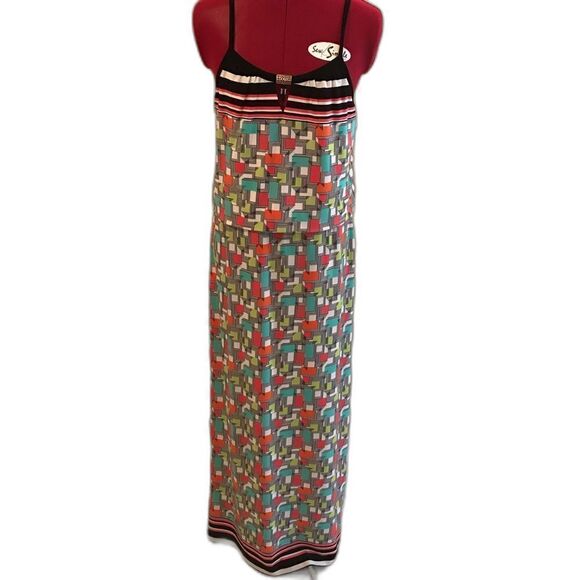 Scarlett Dress Women's Size 10 Multi-Colored Keyhole Cutout Maxi - Picture 1 of 8